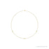 Sapphire Row Lab-Grown Diamond Station Necklace - Yellow Gold, 3-Station (1/3 ctw)