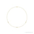 Sapphire Row Lab-Grown Diamond Station Necklace - Yellow Gold, 3-Station (1/4 ctw)