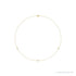 Sapphire Row Lab-Grown Diamond Station Necklace - Yellow Gold, 3-Station (1/5 ctw)