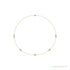 Sapphire Row Lab-Grown Diamond Station Necklace - Yellow Gold, 5-Station (3/4 ctw)