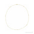 Sapphire Row Lab-Grown Diamond Station Necklace - Yellow Gold, 7-Station (1/3 ctw)