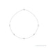 Sapphire Row Lab-Grown Diamond Station Necklace - White Gold, 5-Station (1/2 ctw)