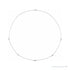 Sapphire Row Lab-Grown Diamond Station Necklace - White Gold, 5-Station (1/4 ctw)