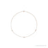 Sapphire Row Lab-Grown Diamond Station Necklace - Rose Gold, 3-Station (1/3 ctw)