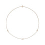 Sapphire Row Lab-Grown Diamond Station Necklace - Rose Gold, 3-Station (1/3 ctw)