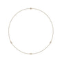 Sapphire Row Lab-Grown Diamond Station Necklace - Rose Gold, 3-Station (1/4 ctw)