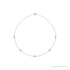 Sapphire Row Lab-Grown Diamond Station Necklace - Rose Gold, 5-Station (1/2 ctw)