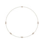 Sapphire Row Lab-Grown Diamond Station Necklace - Rose Gold, 5-Station (3/4 ctw)