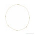 Sapphire Row Lab-Grown Diamond Station Necklace - Yellow Gold, 5-Station (1 ctw)