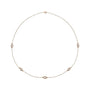Sapphire Row Lab-Grown Diamond Station Necklace - Rose Gold, 5-Station (1 ctw)