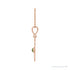 Sapphire Row Natural Cabochon Starburst Necklace - Peridot, Rose Gold (view 2)