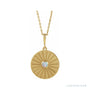 Sapphire Row Natural Cabochon Starburst Necklace - Ethiopian Opal, Yellow Gold