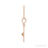 Sapphire Row Natural Cabochon Starburst Necklace - Citrine, Rose Gold (view 2)