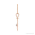 Sapphire Row Natural Cabochon Starburst Necklace - Ethiopian Opal, Rose Gold (view 2)