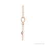 Sapphire Row Natural Cabochon Starburst Necklace - Ethiopian Opal, Rose Gold (view 2)