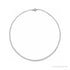 Sapphire Row Natural Diamond Graduated Bezel Tennis Necklace - White Gold