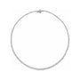 Sapphire Row Lab-Grown Diamond Graduated Bezel Tennis Necklace - White Gold