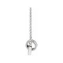 Sapphire Row Natural Diamond Pavé Interlocking Circles Necklace - White Gold (view 2)