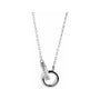 Sapphire Row Natural Diamond Pavé Interlocking Circles Necklace - Platinum