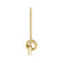 Sapphire Row Natural Diamond Pavé Interlocking Circles Necklace - Yellow Gold (view 2)