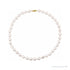 Sapphire Row Cultured Raw Shaped Pearl Necklace - 8-9mm