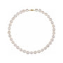 Sapphire Row Cultured Raw Shaped Pearl Necklace - 11-12mm