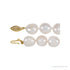 Sapphire Row Cultured Raw Shaped Pearl Necklace - 11-12mm (view 2)