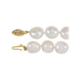 Sapphire Row Cultured Raw Shaped Pearl Necklace - 11-12mm (view 2)