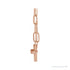 Sapphire Row Natural Diamond Toggle Necklace - Rose Gold (view 3)