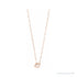 Sapphire Row Natural Diamond Toggle Necklace - Rose Gold (view 4)