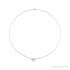 Sapphire Row Natural Diamond Toggle Necklace - White Gold