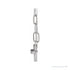 Sapphire Row Natural Diamond Toggle Necklace - White Gold (view 3)