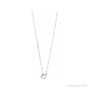 Sapphire Row Natural Diamond Toggle Necklace - White Gold (view 4)
