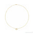 Sapphire Row Natural Diamond Toggle Necklace - Yellow Gold