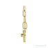 Sapphire Row Natural Diamond Toggle Necklace - Yellow Gold (view 3)