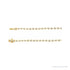 Sapphire Row Lab-Grown Diamond Graduated Bezel Line Necklace - Yellow Gold (view 2)