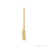 Sapphire Row Lab-Grown Diamond Graduated Martini Necklace - Yellow Gold (view 2)