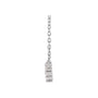 Sapphire Row Lab-Grown Diamond Graduated Martini Necklace - White Gold (view 2)