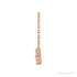 Sapphire Row Lab-Grown Diamond Graduated Martini Necklace - Rose Gold (view 2)