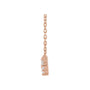 Sapphire Row Lab-Grown Diamond Graduated Martini Necklace - Rose Gold (view 2)