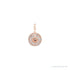 Sapphire Row Natural Diamond Pavé Ball Necklace - Rose Gold, 6 mm (view 2)