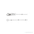 Sapphire Row Beaded Cable Chain Necklace - White Gold (view 2)