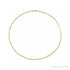 Sapphire Row 14K Yellow Gold Puffed Mariner Chain - 