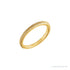 Sapphire Row Milgrain Stacking Ring - 14K Yellow Gold