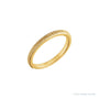 Sapphire Row Milgrain Stacking Ring - 14K Yellow Gold