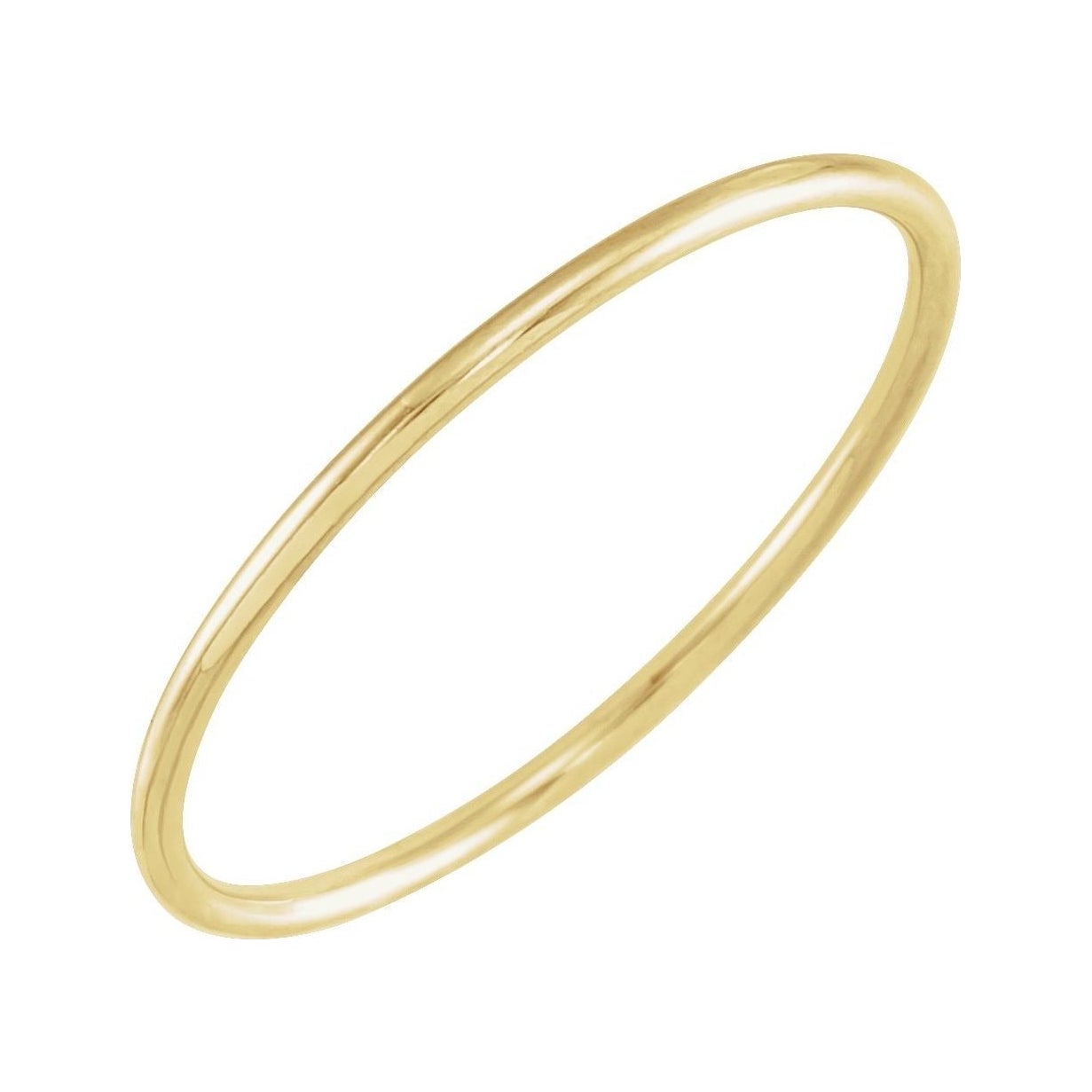 Sapphire Row Gold Stackable Ring - 14K Yellow Gold