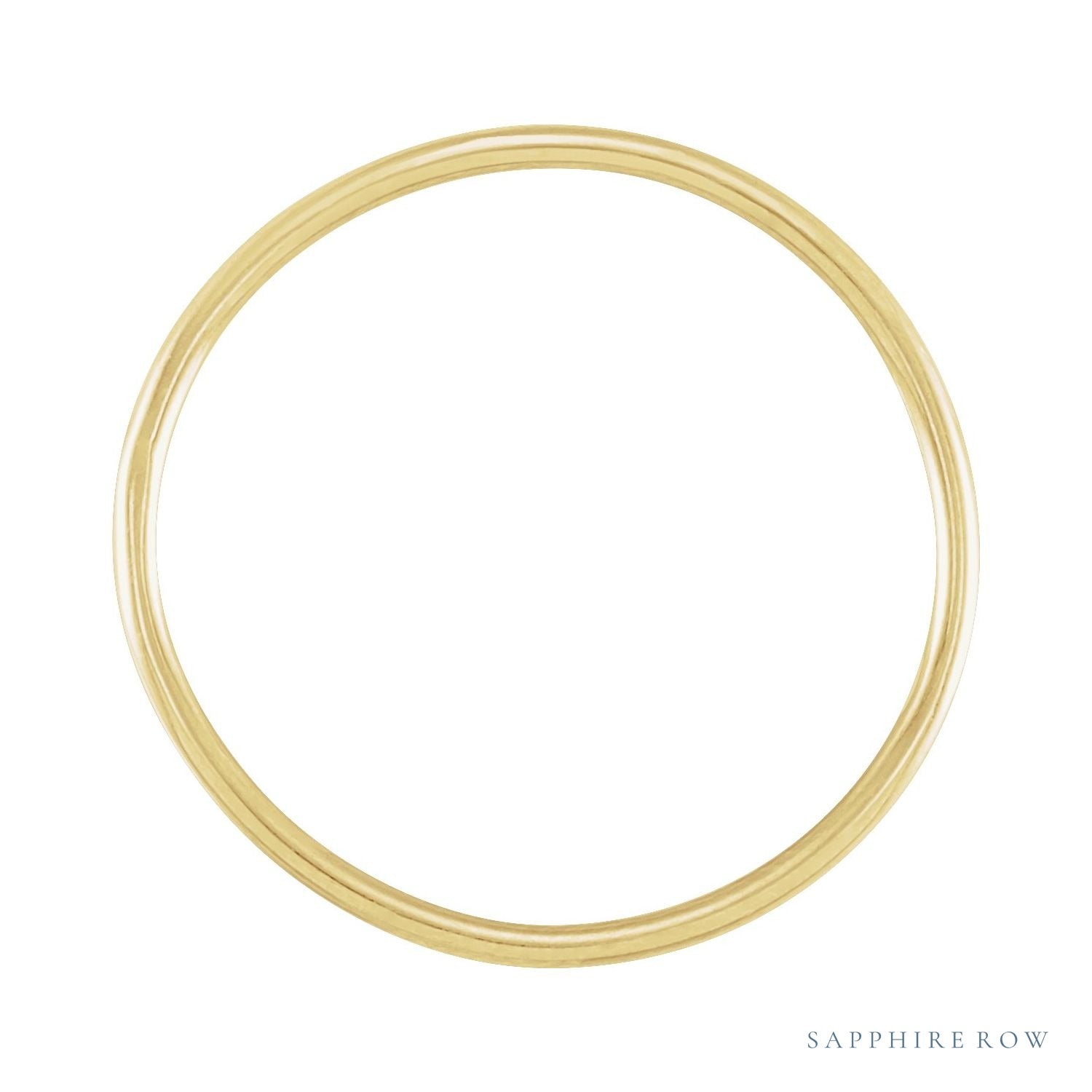 Sapphire Row Gold Stackable Ring - 14K Yellow Gold (view 2)