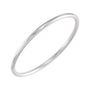 Sapphire Row Gold Stackable Ring - 14K White Gold