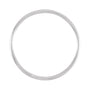 Sapphire Row Gold Stackable Ring - 14K White Gold (view 2)