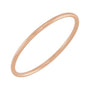 Sapphire Row Gold Stackable Ring - 14K Rose Gold